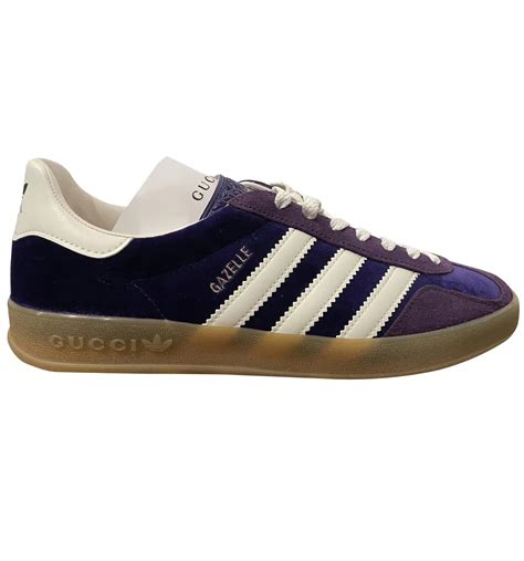 gucci gazelle purple velvet|gucci adidas t shirts.